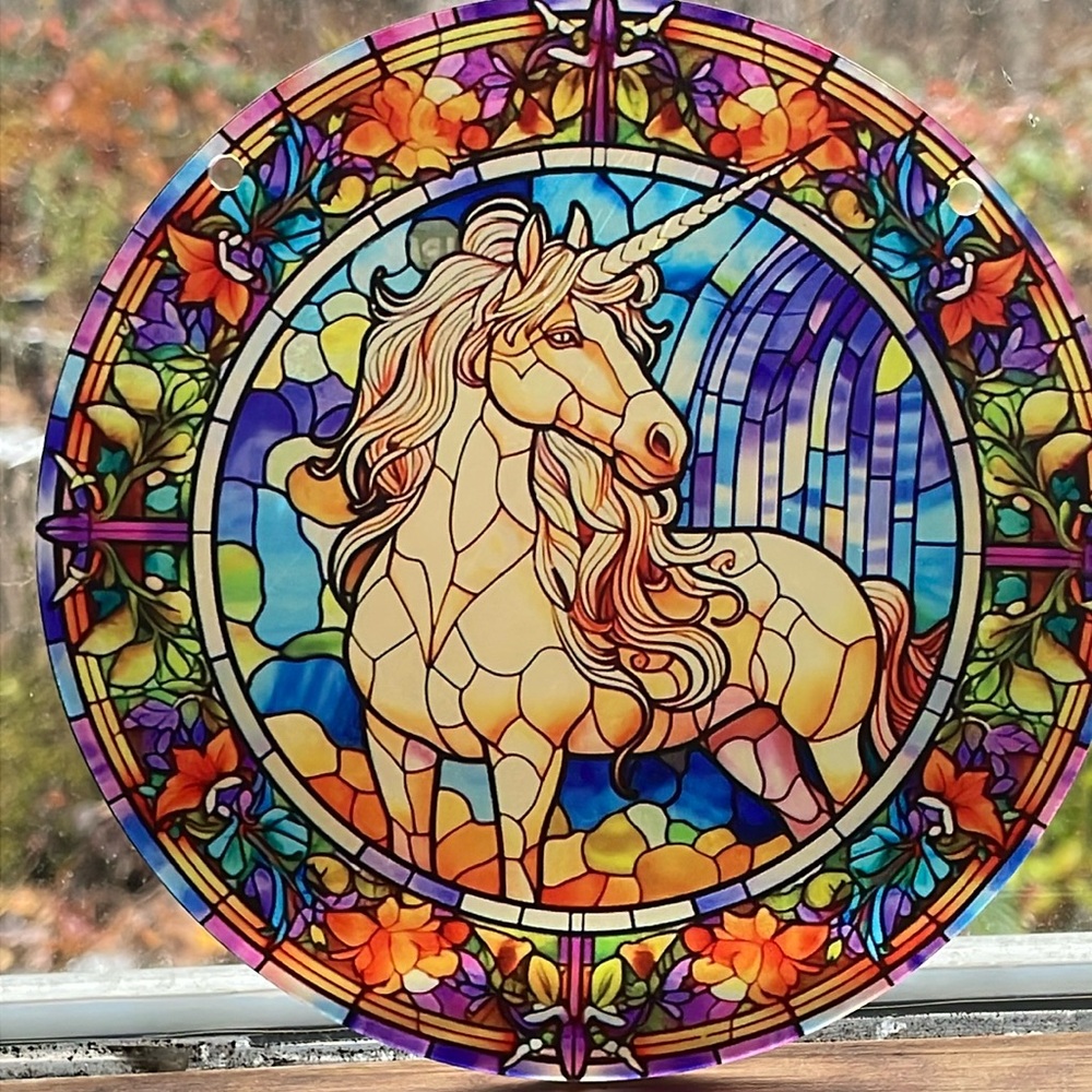Suncatcher Mythical Creature Unicorn Home Bedroom Decor Gift Idea Girls 6”